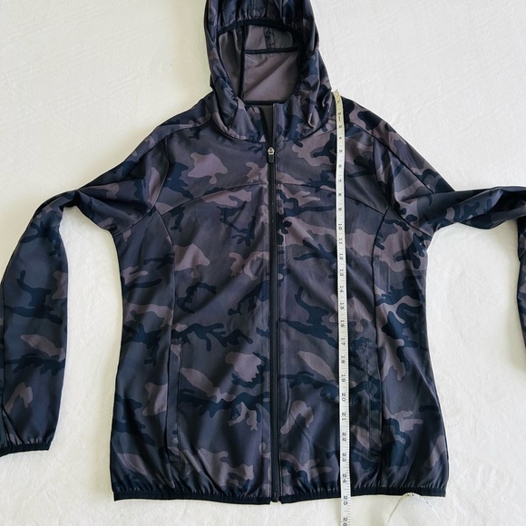 Zyia Forest Camo Zipper Hoodie Jacket black and gray camo Women - Picture 11 of 16